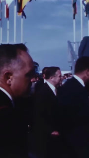 1969 - LBJ, Lady Bird Johnson and Spiro Agnew arrive at the Kennedy Space Center to watch a launch.