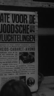 1938 - Jewish refugees buy and barter for items ranging from bicycles to geese at a Dutch open air market.