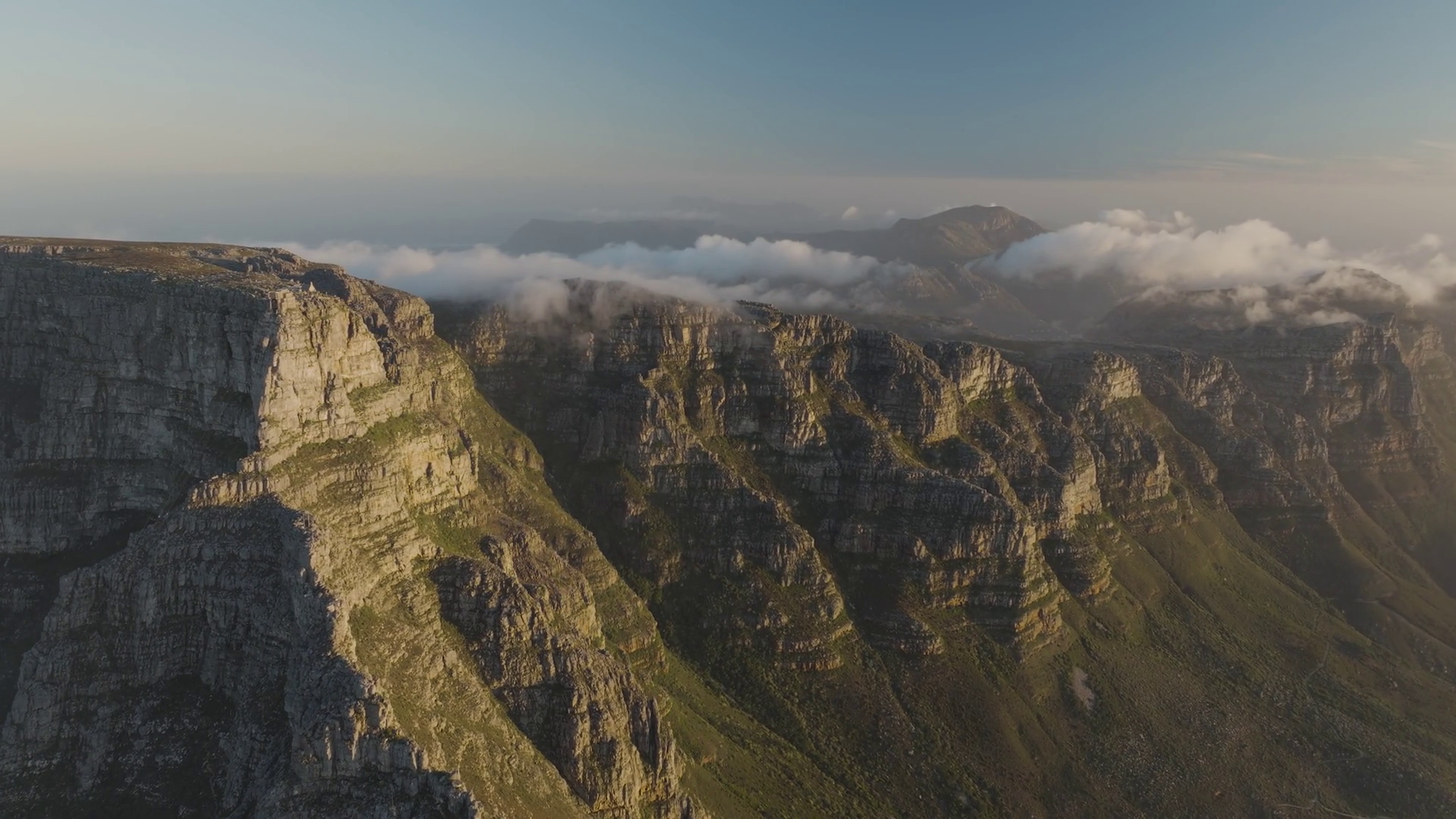 Aerial View Of Kloof Corner Ridge Cape Town Stock Footage SBV-353310787 ...
