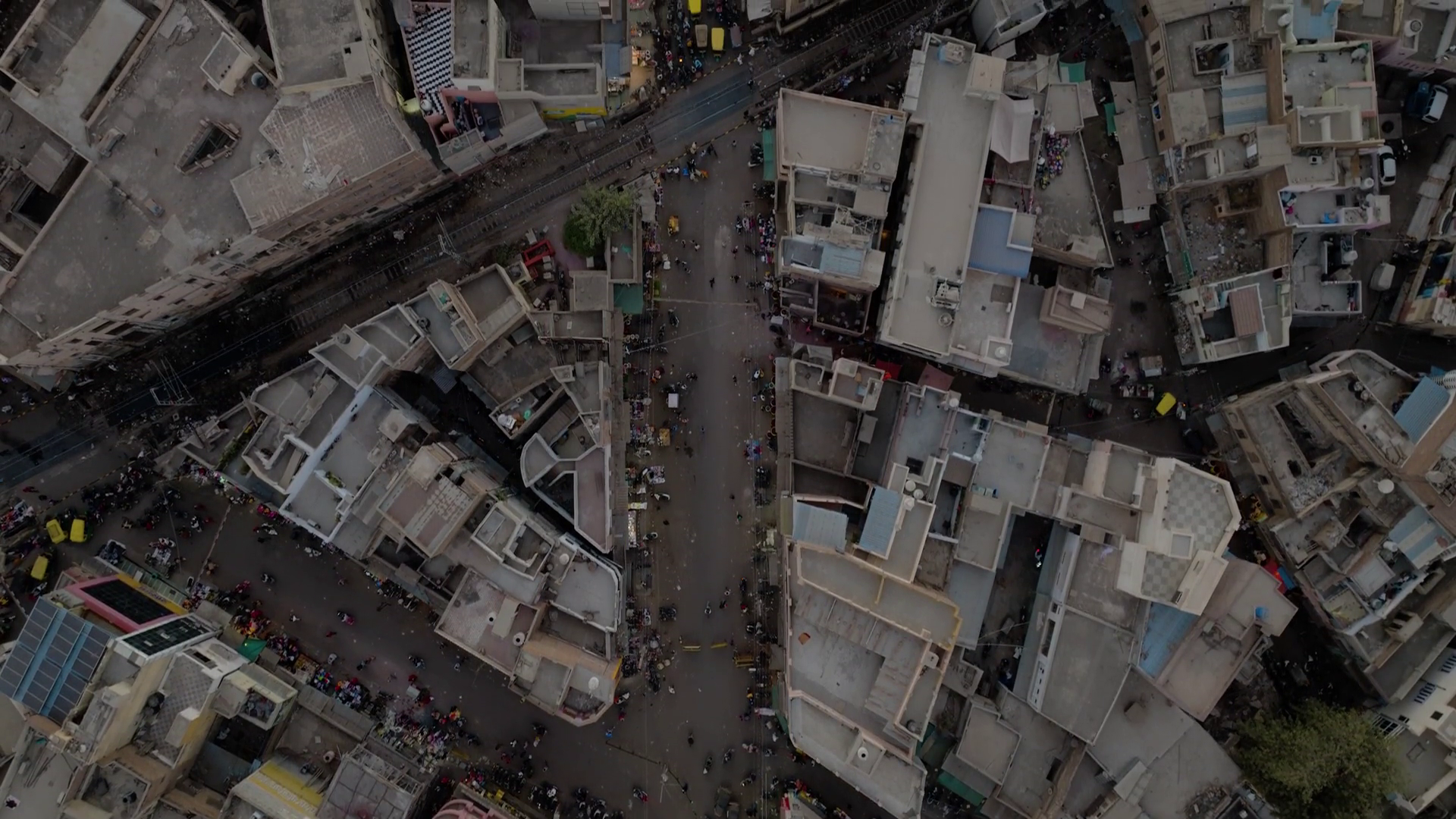 Aerial View Of Busy Urban Landscape With Stock Footage SBV-353302666 ...