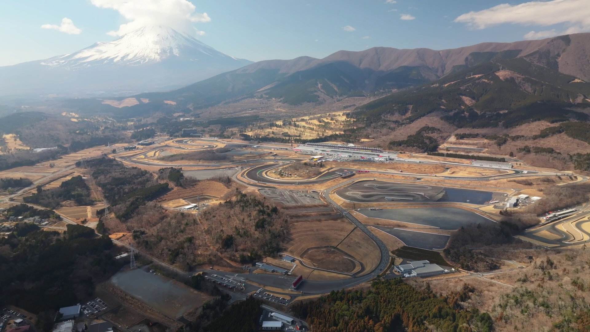 Aerial View Of Fuji Speedway Race Track Stock Footage SBV-353296204 ...