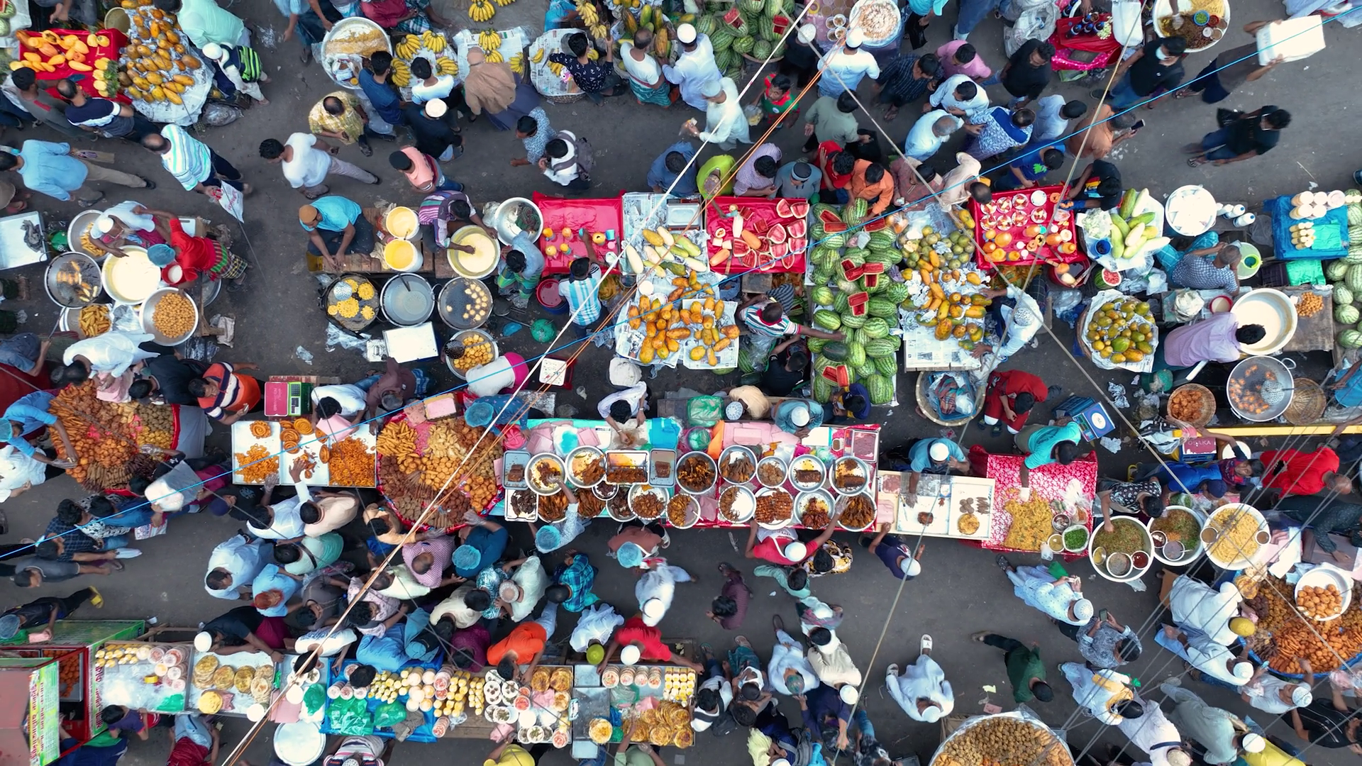 Aerial View Of Chawk Circular Road Market Stock Footage SBV-352687500 ...