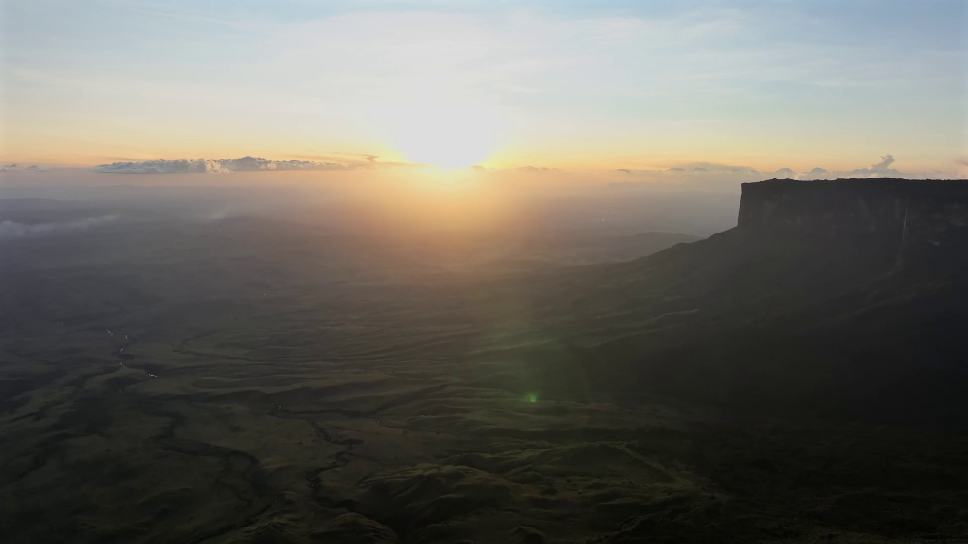Aerial View Of Mount Roraima's Imposing Stock Footage SBV-352767244 ...