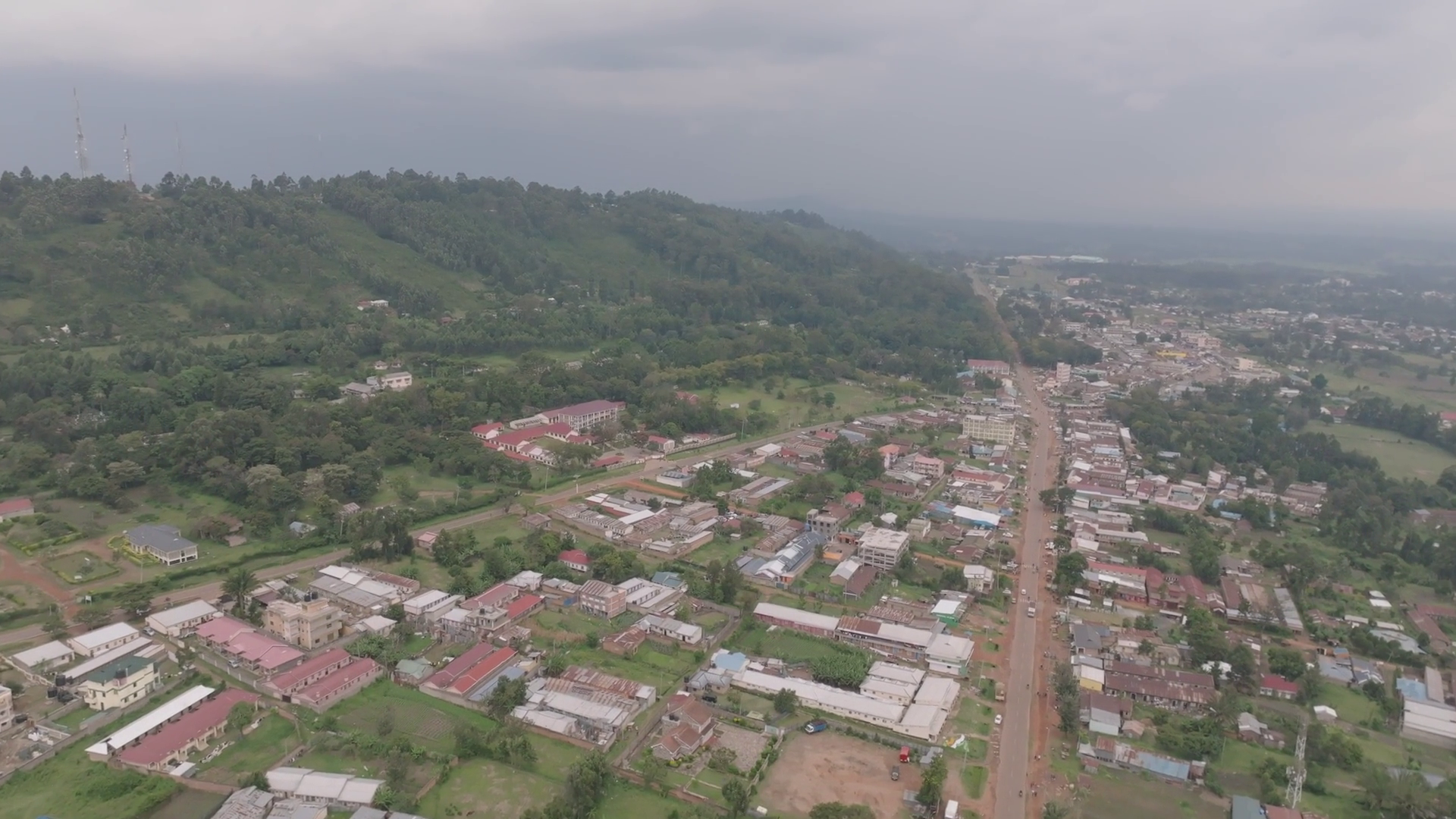 Aerial View Of Webuye Town Presents Blend Of Stock Footage SBV ...
