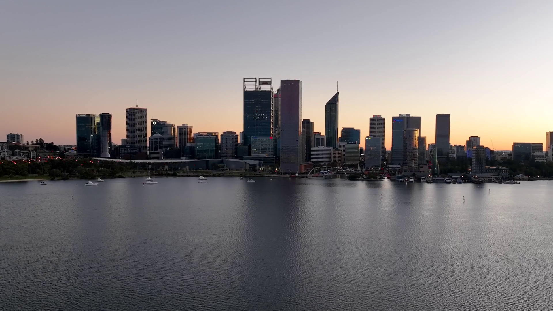 Aerial View Of Perth's Modern Skyline With Stock Footage SBV-353069364 ...