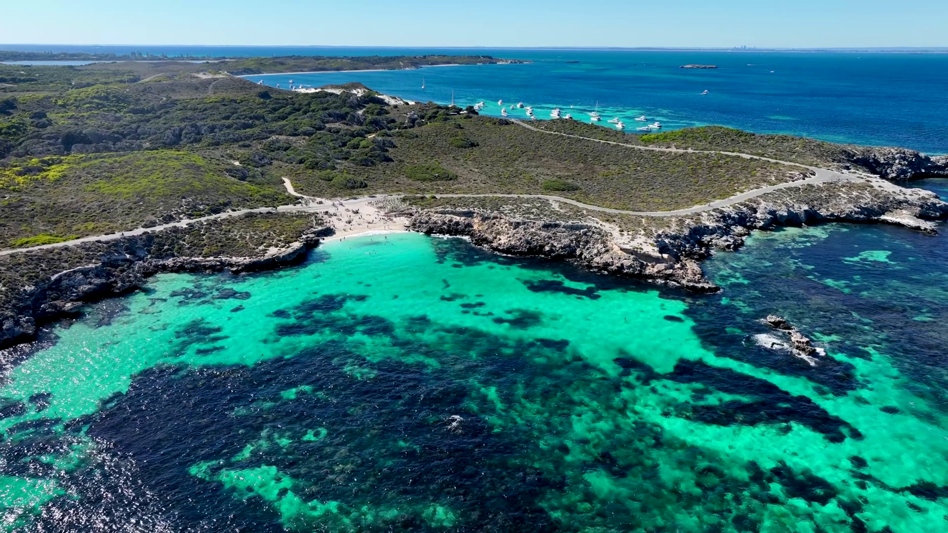 Aerial View Of Rottnest Island's Rugged Stock Footage SBV-353069944 ...