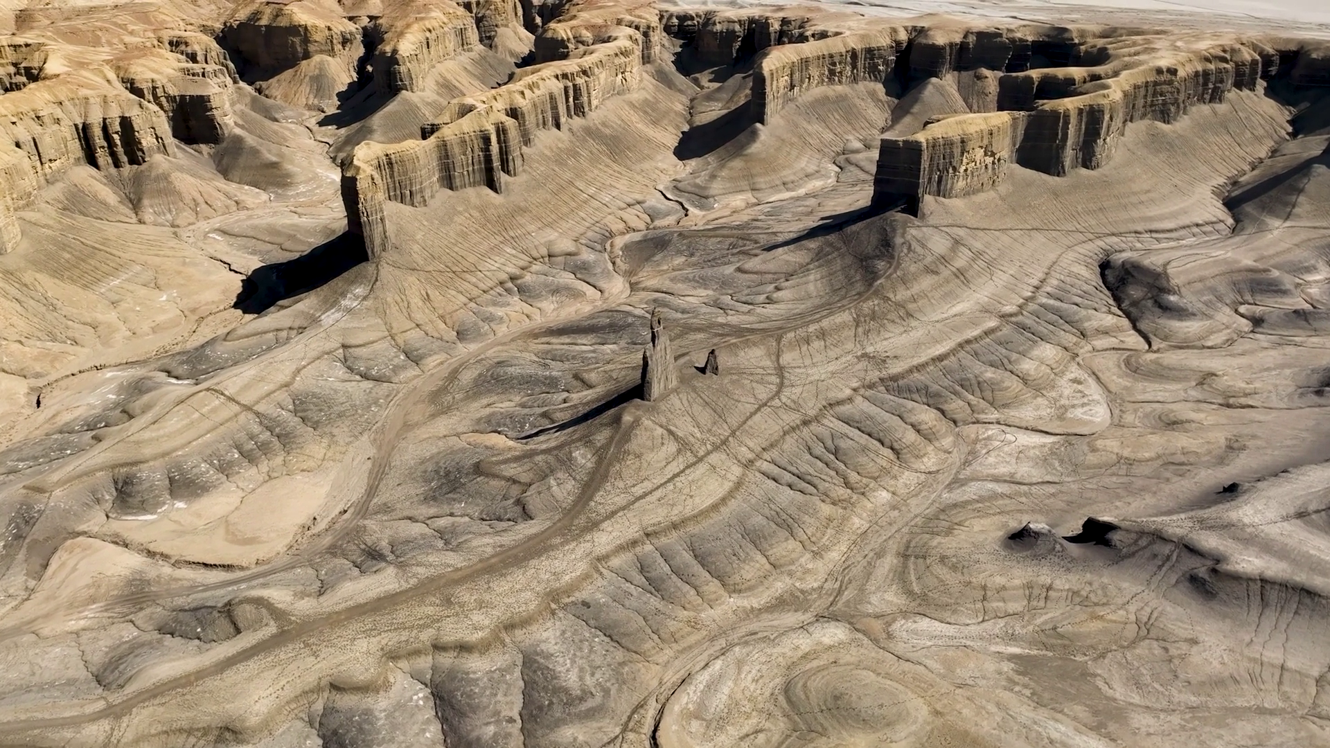 Aerial View Of Breathtaking Rock Formations Stock Footage SBV-349238639 ...