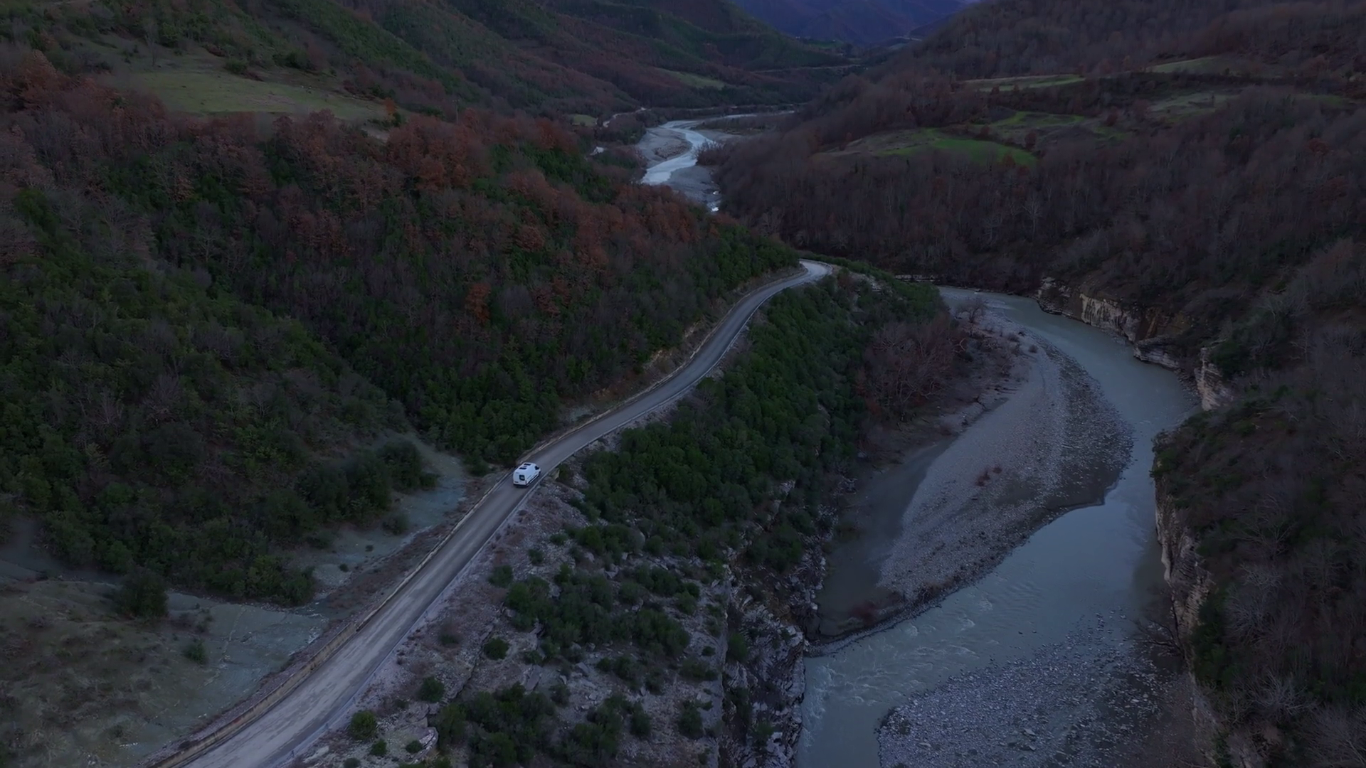 Aerial View Of Osumi Canyon Osum River Stock Footage SBV-351764043 ...