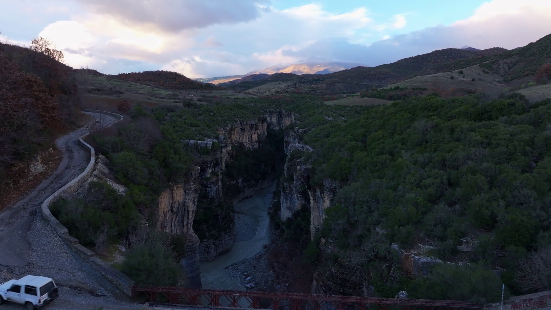 Aerial View Of Osumi Canyon Osum River Stock Footage SBV-351764056 ...