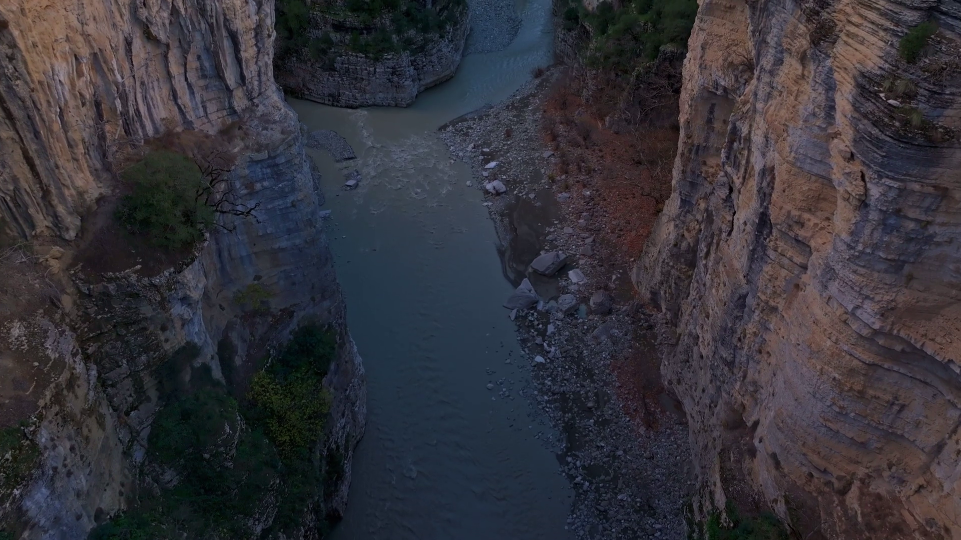 Aerial View Of Osumi Canyon With Osum River Stock Footage SBV-351764077 ...
