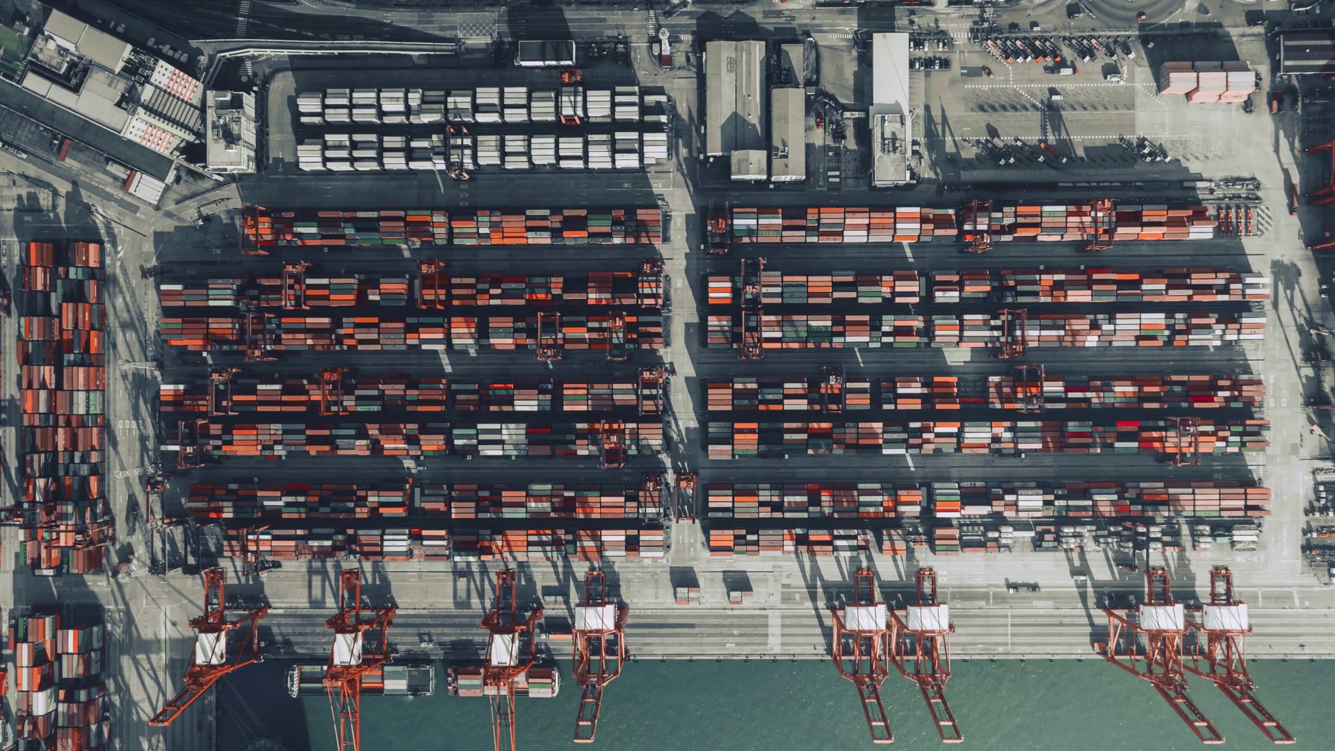 Timelapse Aerial View Of Hong Kong Port With Stock Footage SBV ...