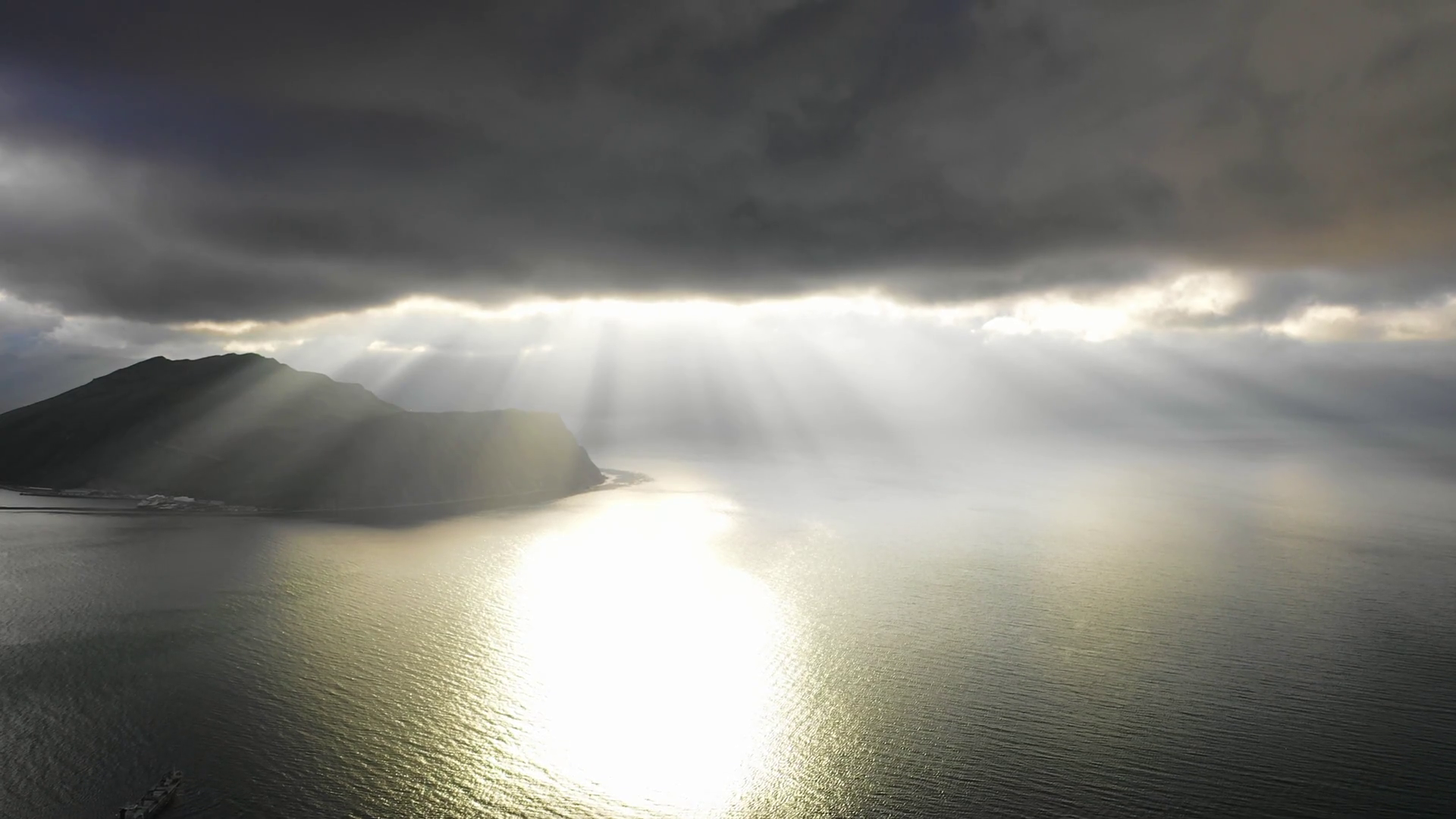 Aerial View Of Summer Bay Unalaska Island Stock Footage SBV347103159 Storyblocks