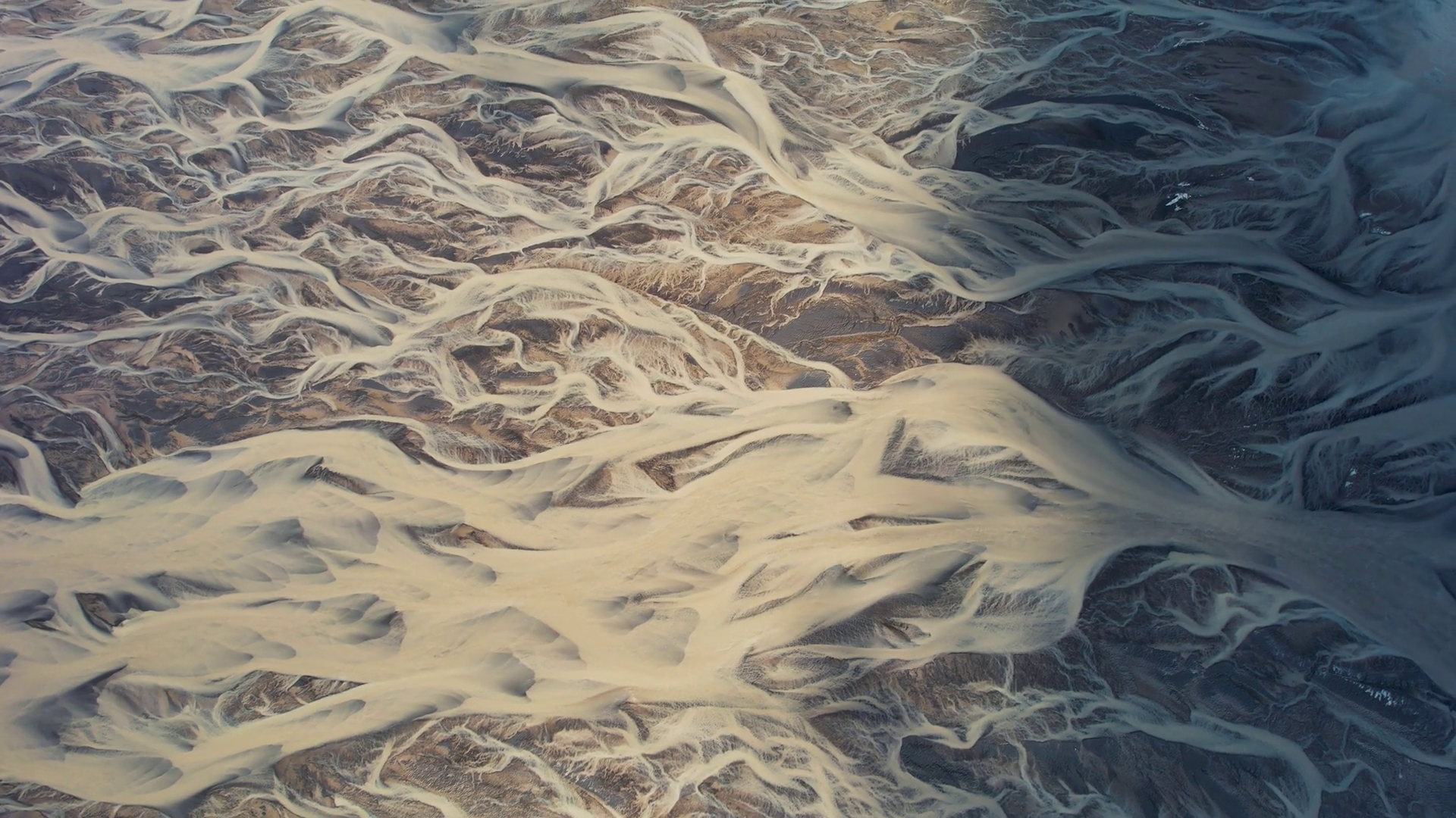 Aerial View Of Abstract Water Formation From Stock Footage SBV ...