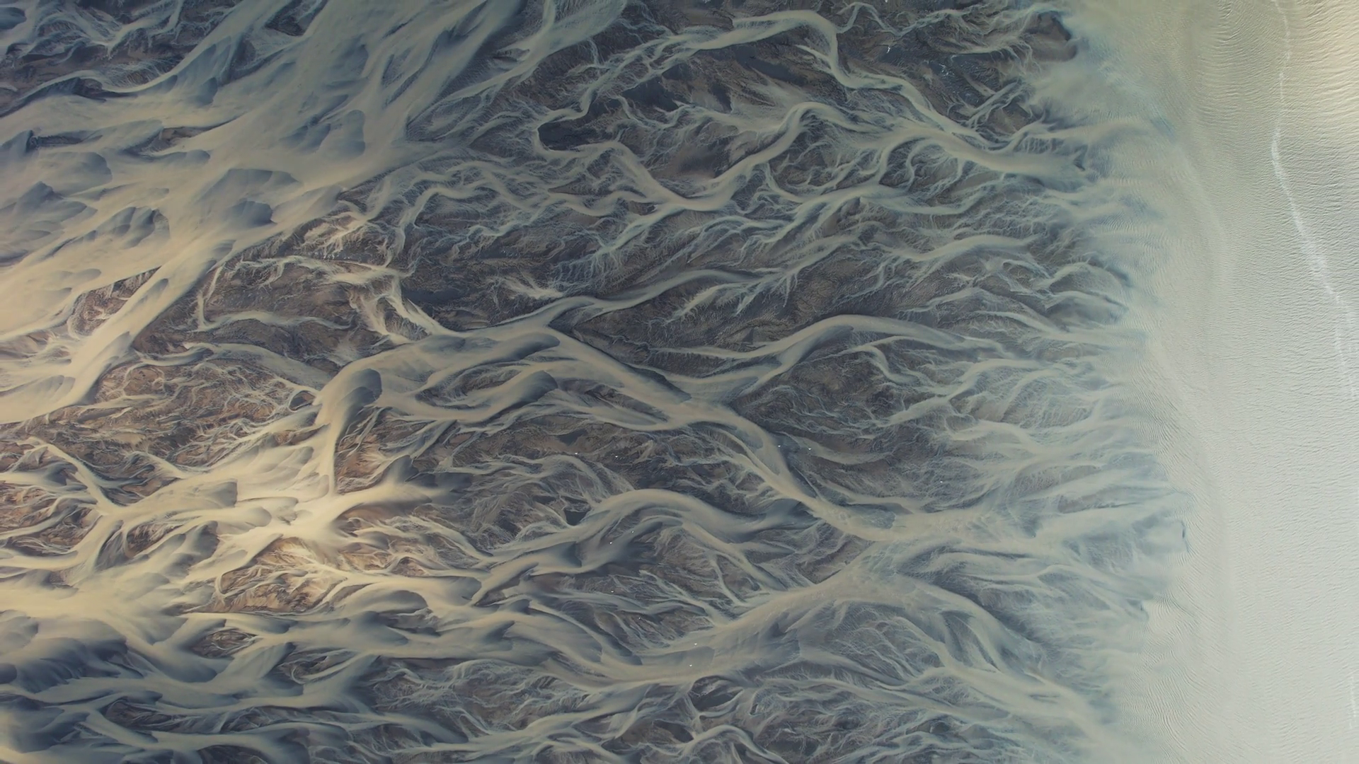Aerial View Of Abstract Water Formation From Stock Footage SBV ...
