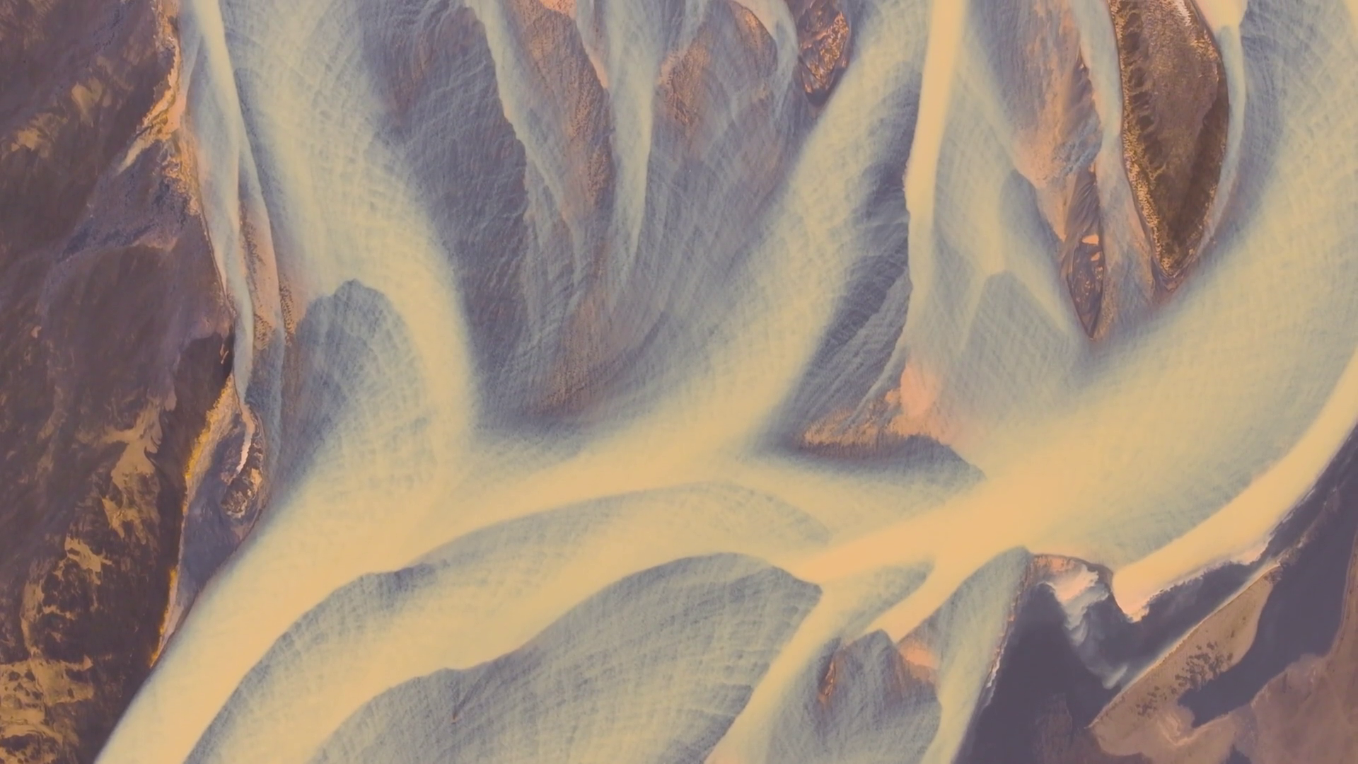 Aerial View Of Coloured Water Pattern From Stock Footage SBV-348598689 ...