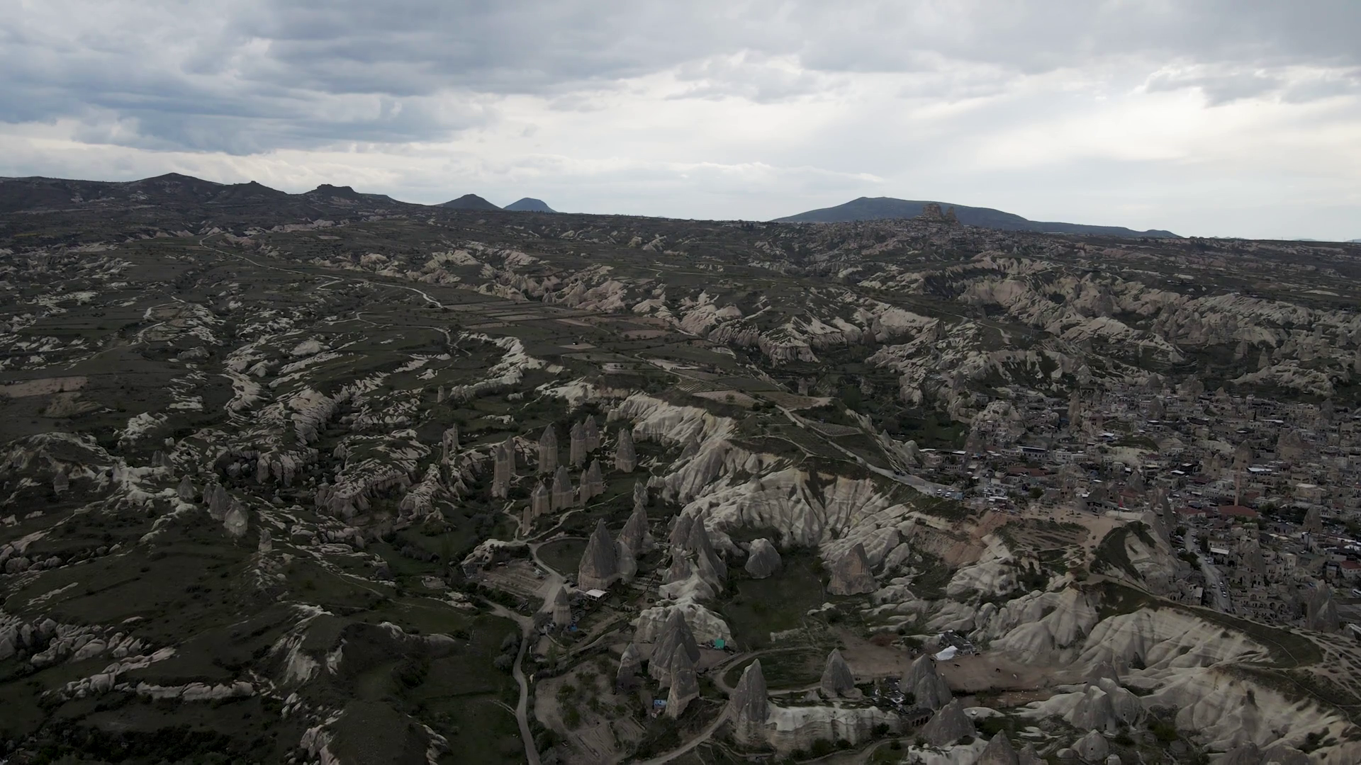 Aerial View Of Goreme Valley National Park Stock Footage SBV-347684760 ...