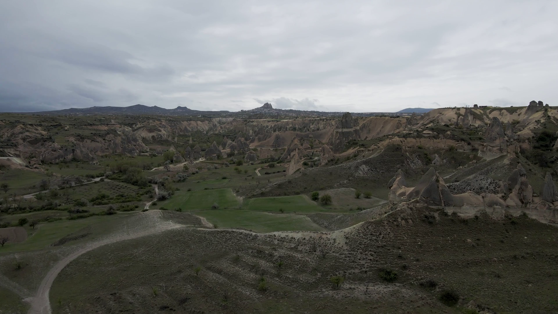 Aerial View Of Goreme Valley National Park Stock Footage SBV-347683756 ...
