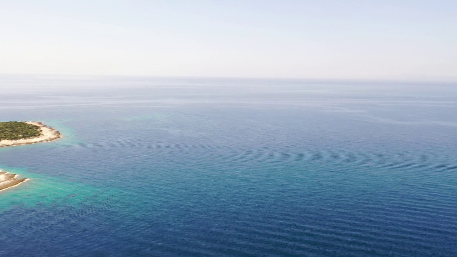 Aerial View Of Korcula Island With White Stock Footage SBV348639173