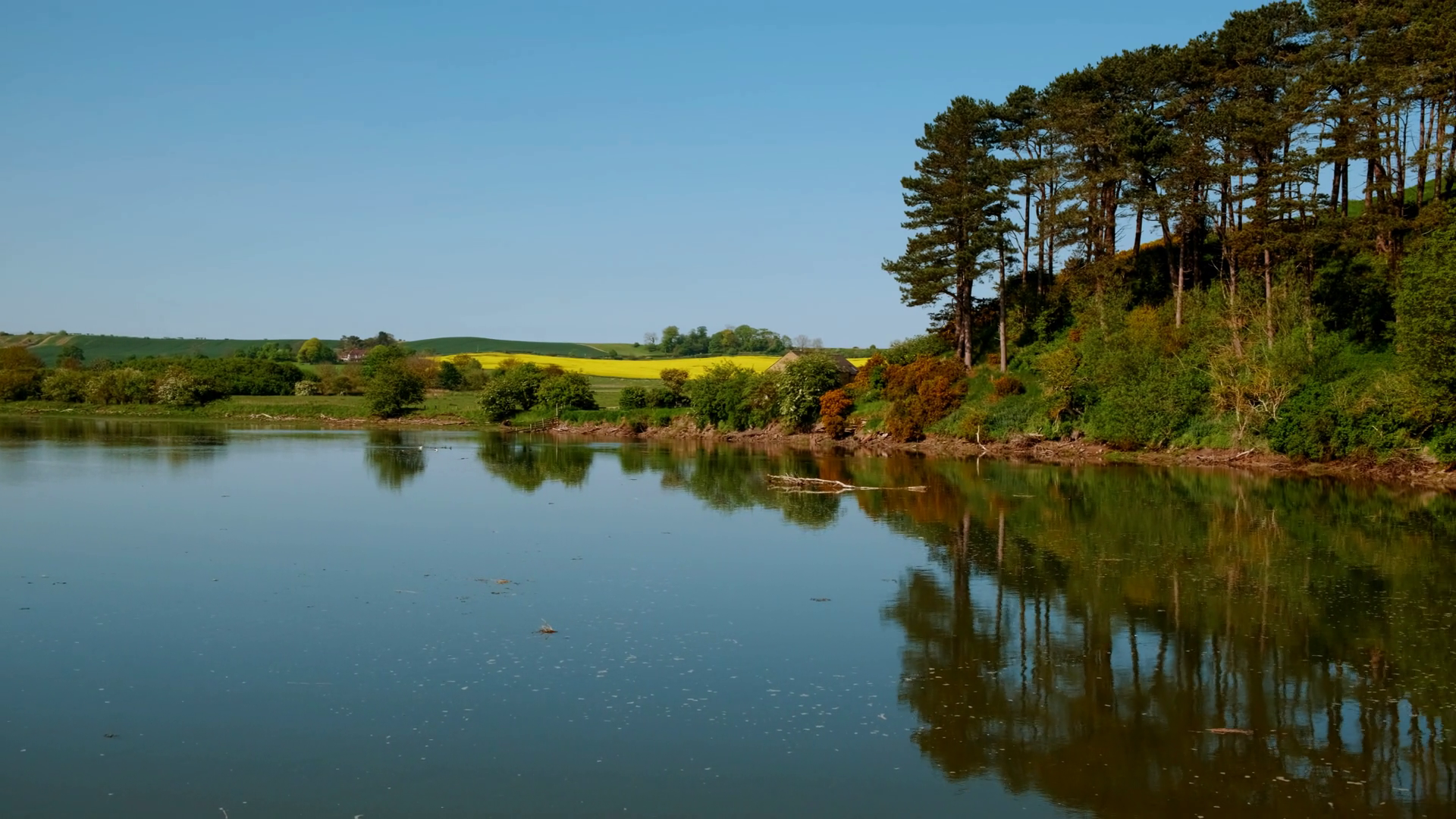 Stunning Riverside Scenery In Alnmouth Stock Footage SBV-352609767 ...