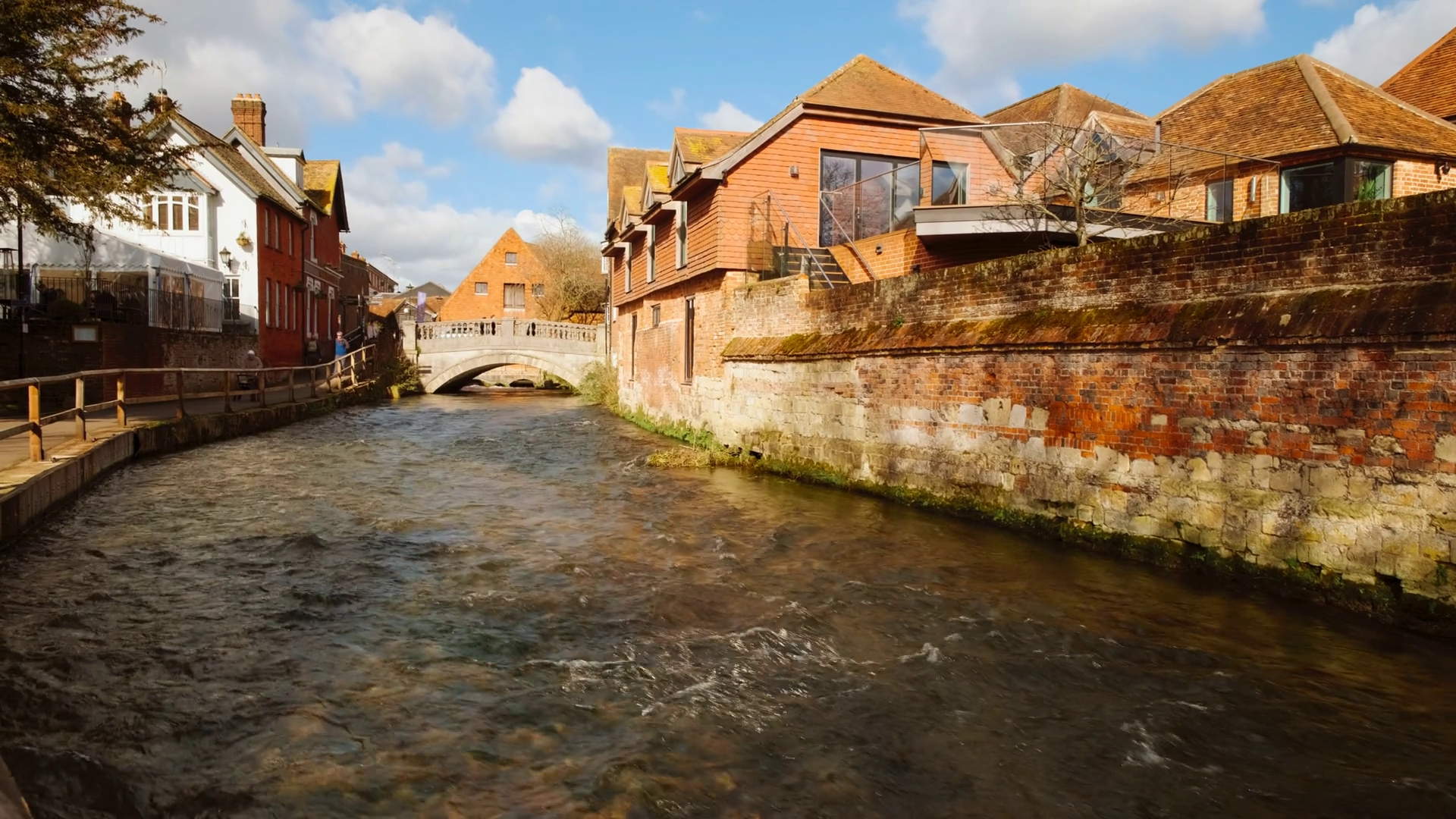 Wide Angle Shot Of Beautiful Banks Stock Footage SBV-352624706 ...