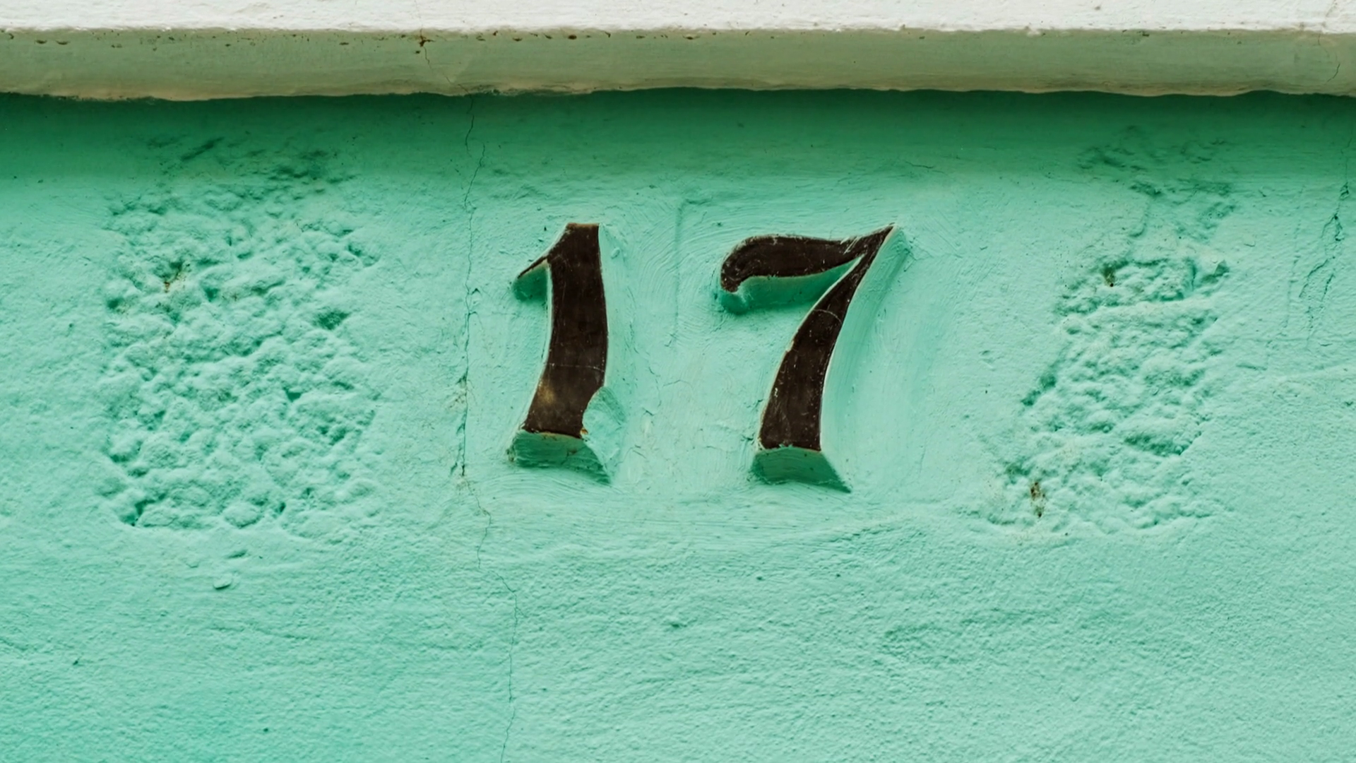 Number 17 (seventeen) Affixed To Exterior Of Stock Footage SBV ...