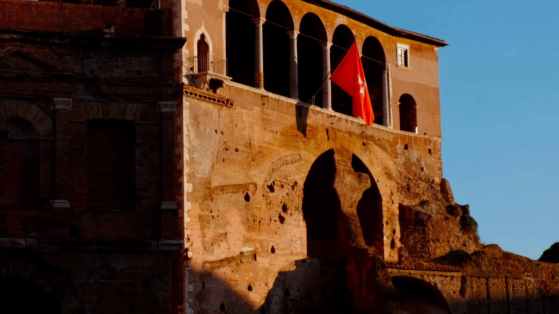 Dramatic View Of House Of Knights Of Rhodes Stock Footage SBV-353325129 ...
