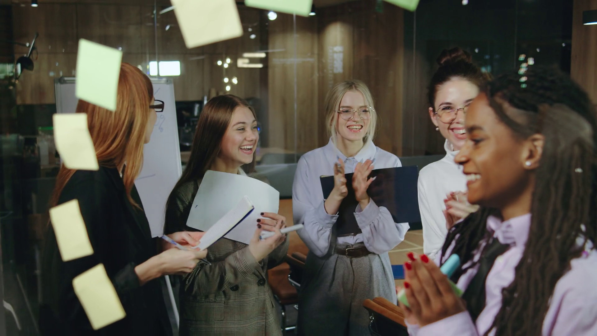 A Dynamic Team Collaboration Is Taking Place Stock Footage SBV ...