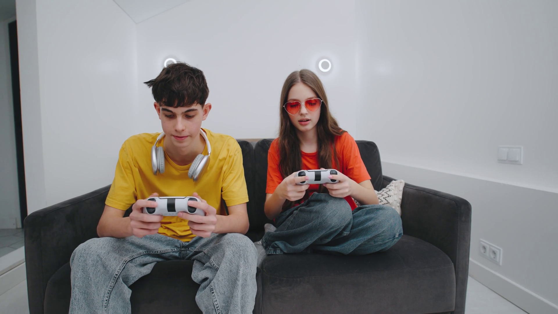 Two Young Friends Playing Video Games Stock Footage SBV-351774500 ...