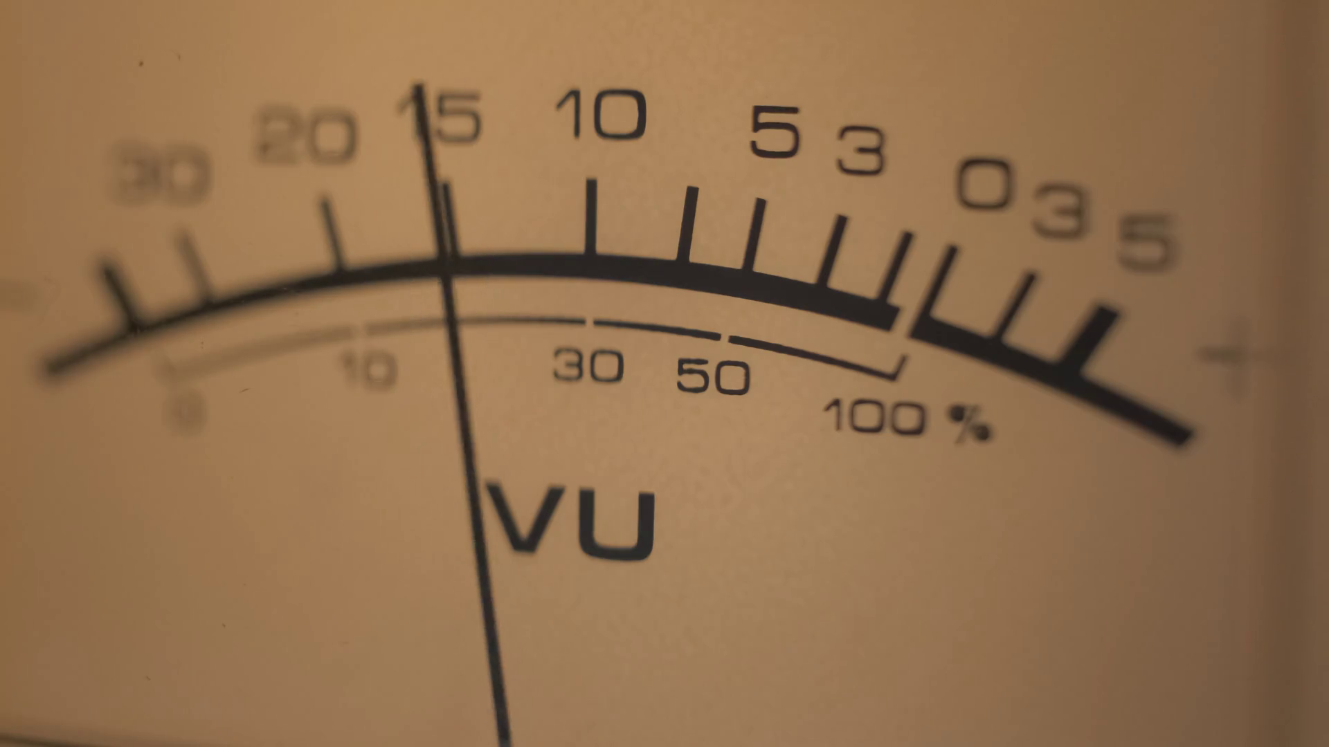 Audio Signal Levels Monitoring Audio Console Stock Footage SBV