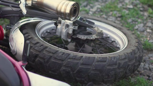 Motorbike Wheel Stock Footage: Royalty-Free Video Clips - Storyblocks