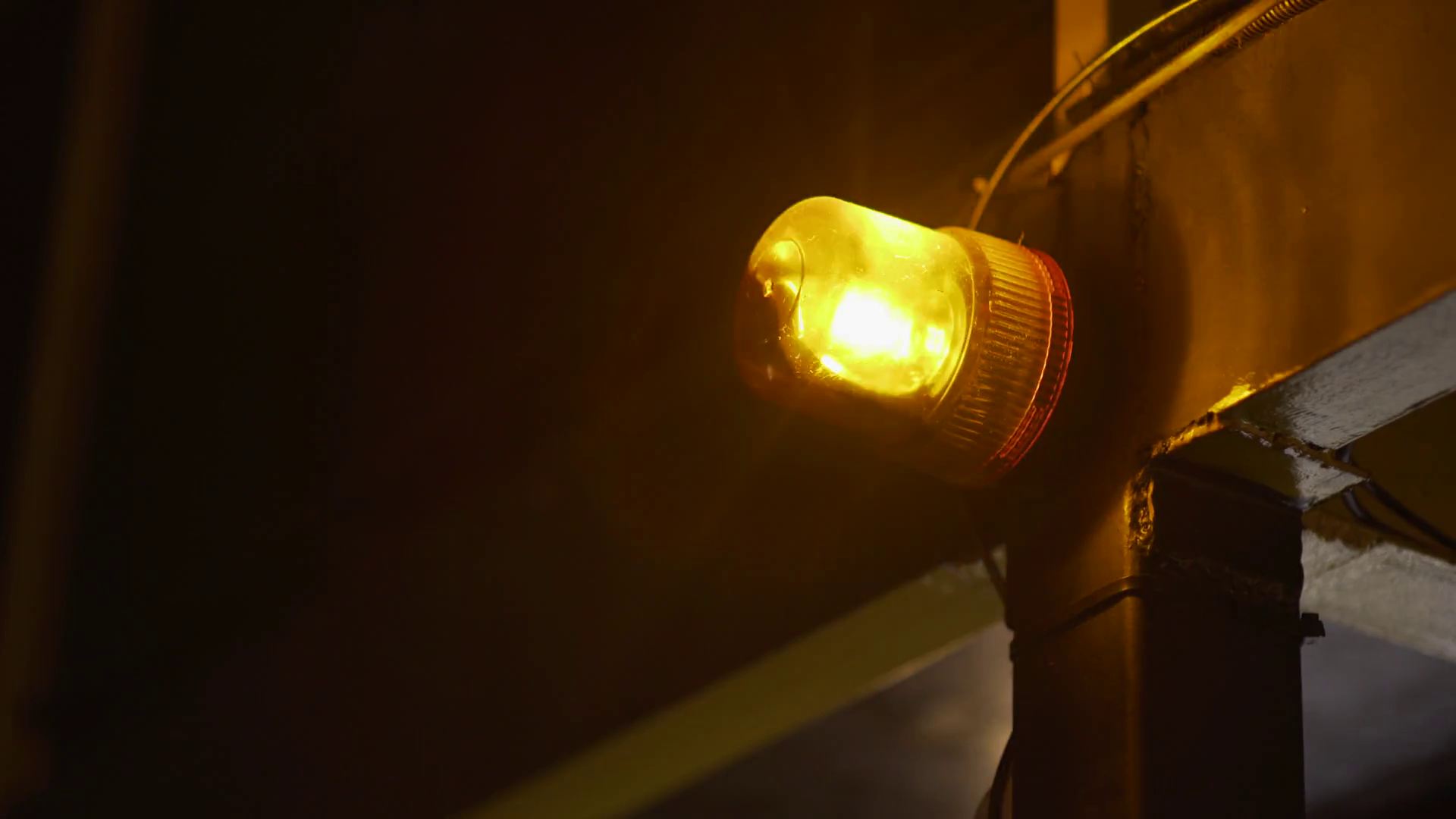 Emergency Light Flashing Beacon Orange Stock Footage SBV330096597