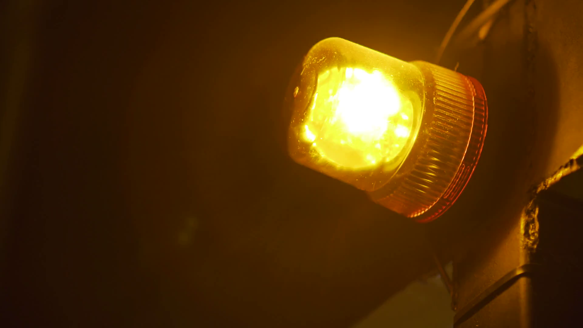 Emergency Light Flashing Beacon Orange Stock Footage SBV330096610