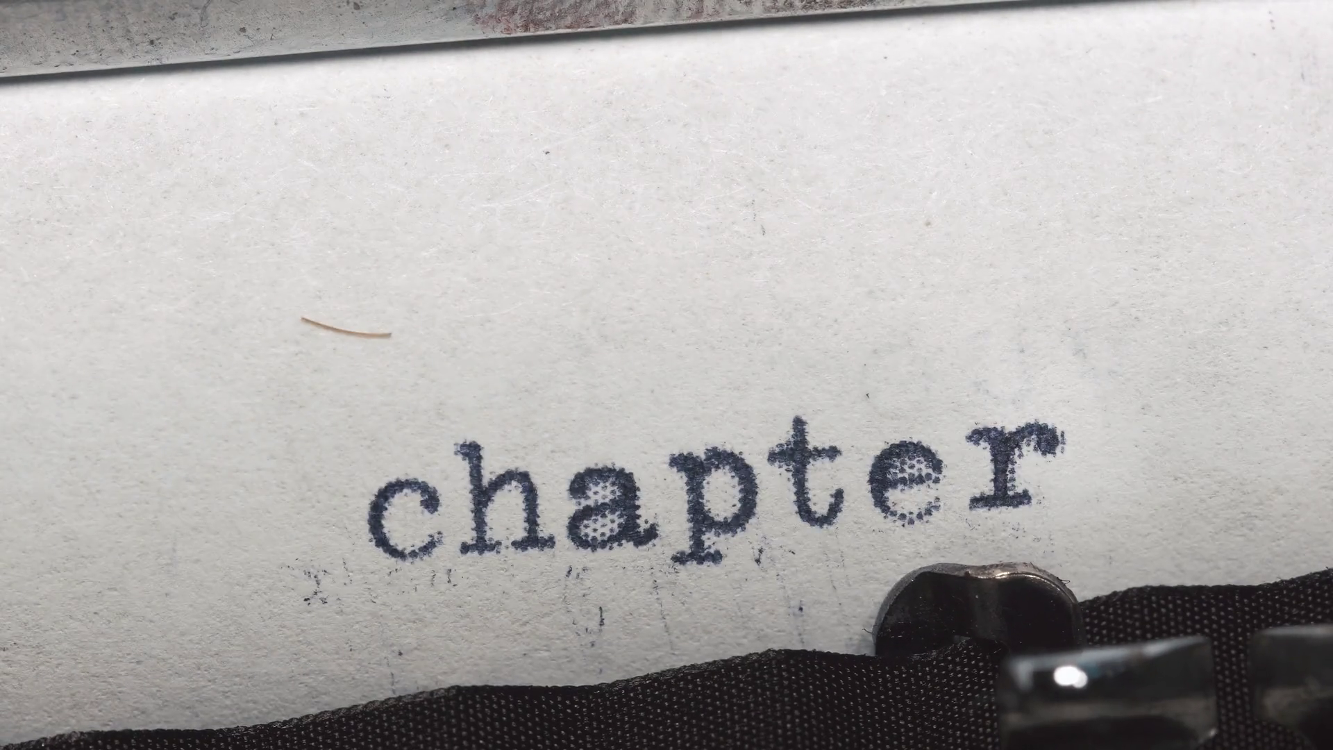 Chapter 3 Typed On Old Vintage Typewriter Stock Footage SBV-352827846 ...