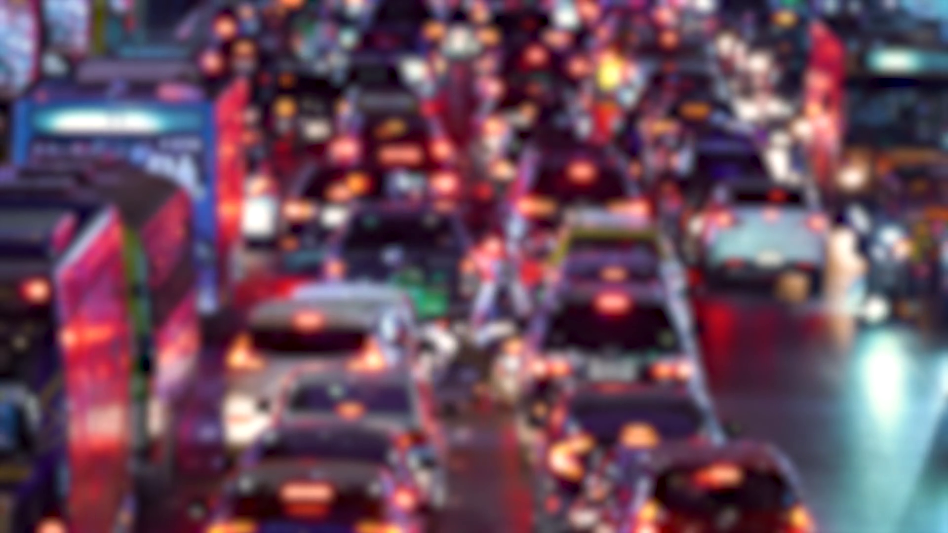 Heavy Traffic Congestion In Downtown Area Stock Footage SBV-352115232 ...