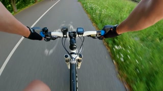 Riding through vibrant city streets on a bicycle exploring urban freedom