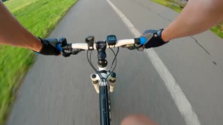 Exploring city streets through a bicycle ride for a vibrant urban experience