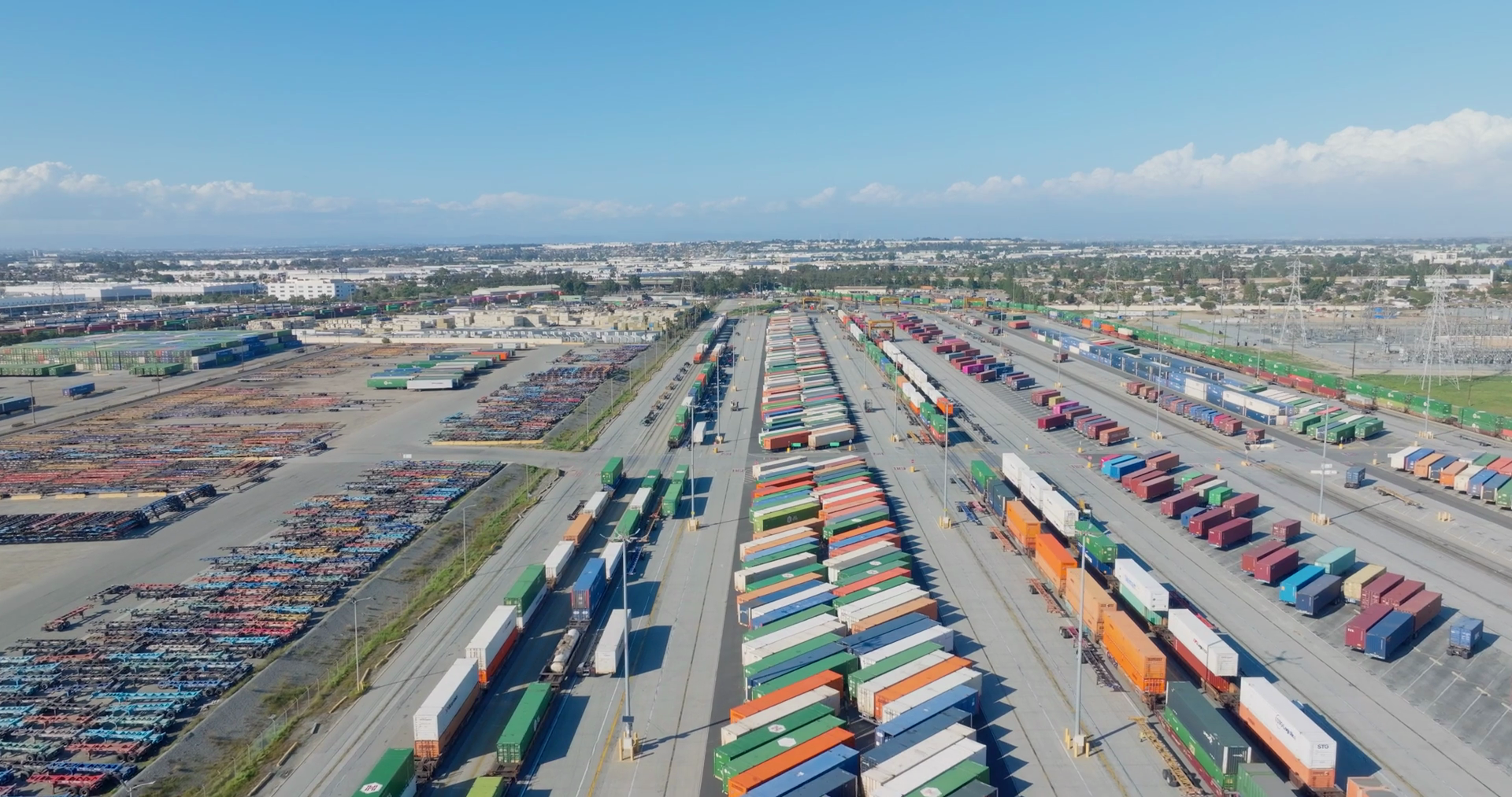 Aerial Container Terminal Containers Import Stock Footage SBV-351914927 ...