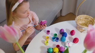 Coloring Easter eggs for a joyful celebration with creativity and fun