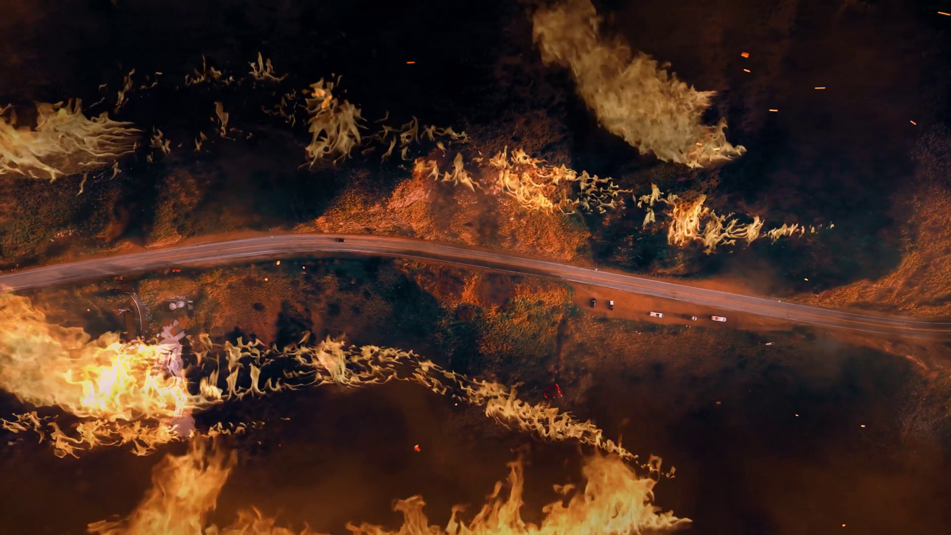 Wildfire Spreads Rapidly Across Los Angeles Stock Footage SBV-352141113 ...