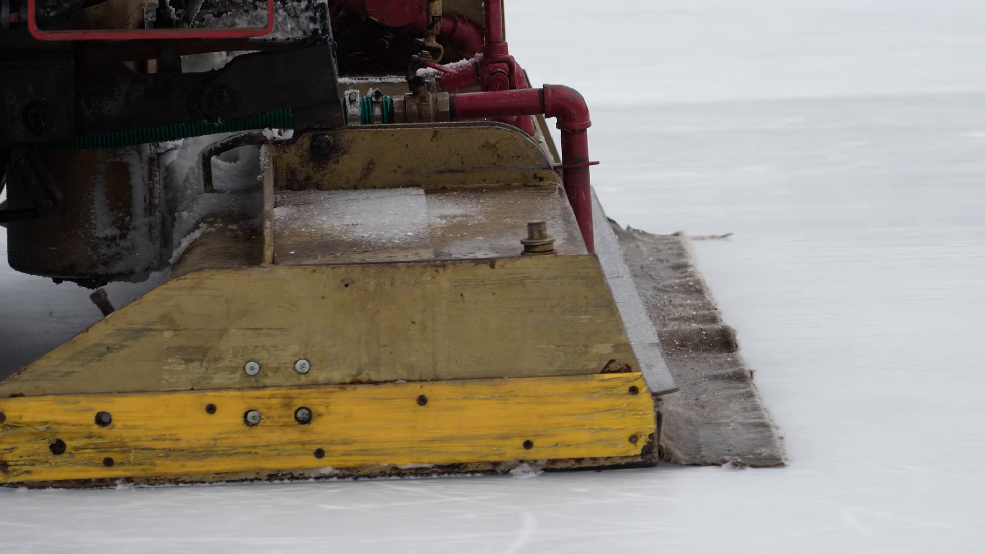 Ice Resurfacing Machine Operates On Rink Stock Footage SBV-353622881 ...