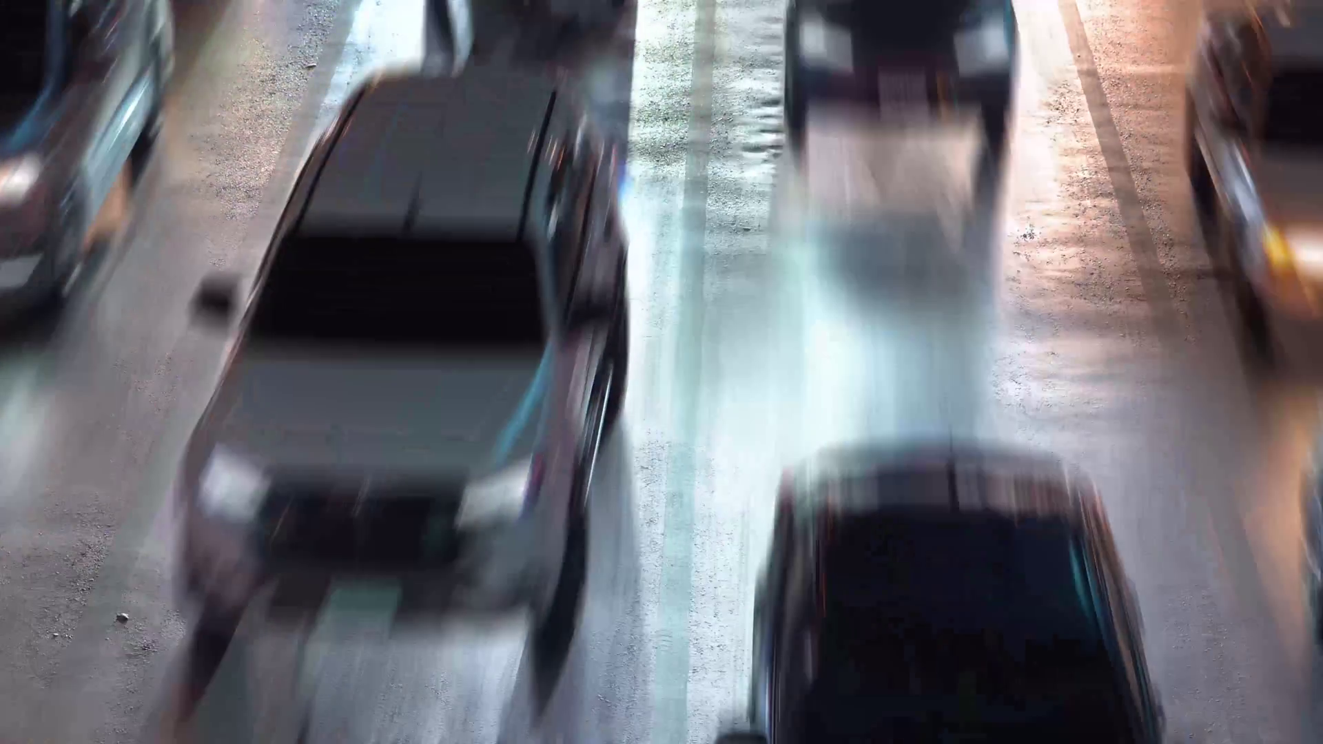 Busy Urban Street Traffic At Night With Stock Footage SBV-352126093 ...