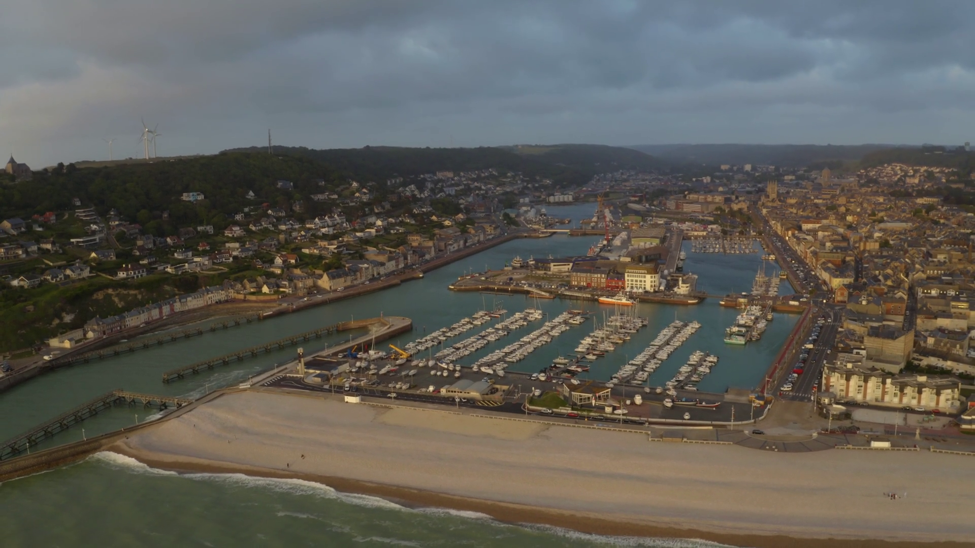Explore Charm Of Fecamp Harbor Stunning Stock Footage SBV 352912786 