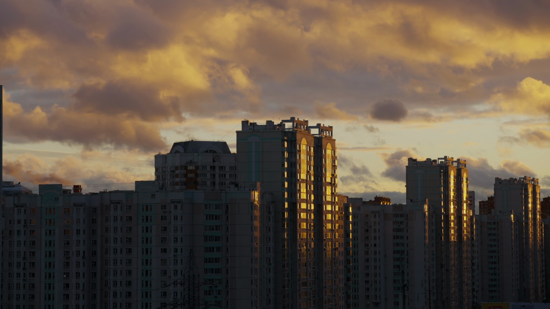 Residential Panel Buildings In Moscow Under Stock Footage SBV-353793482 ...