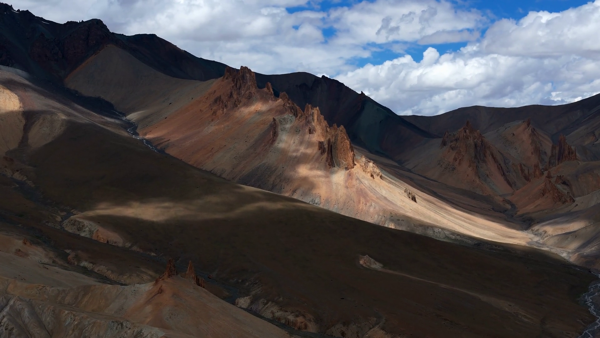 Epic Aerial View Of Remote Mountains Stock Footage SBV-352870270 ...