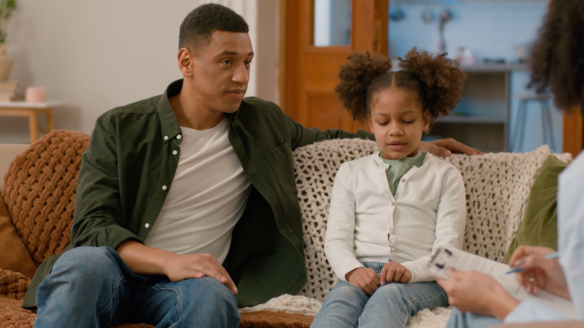 african-american-child-father-daughter-stock-footage-sbv-352916336
