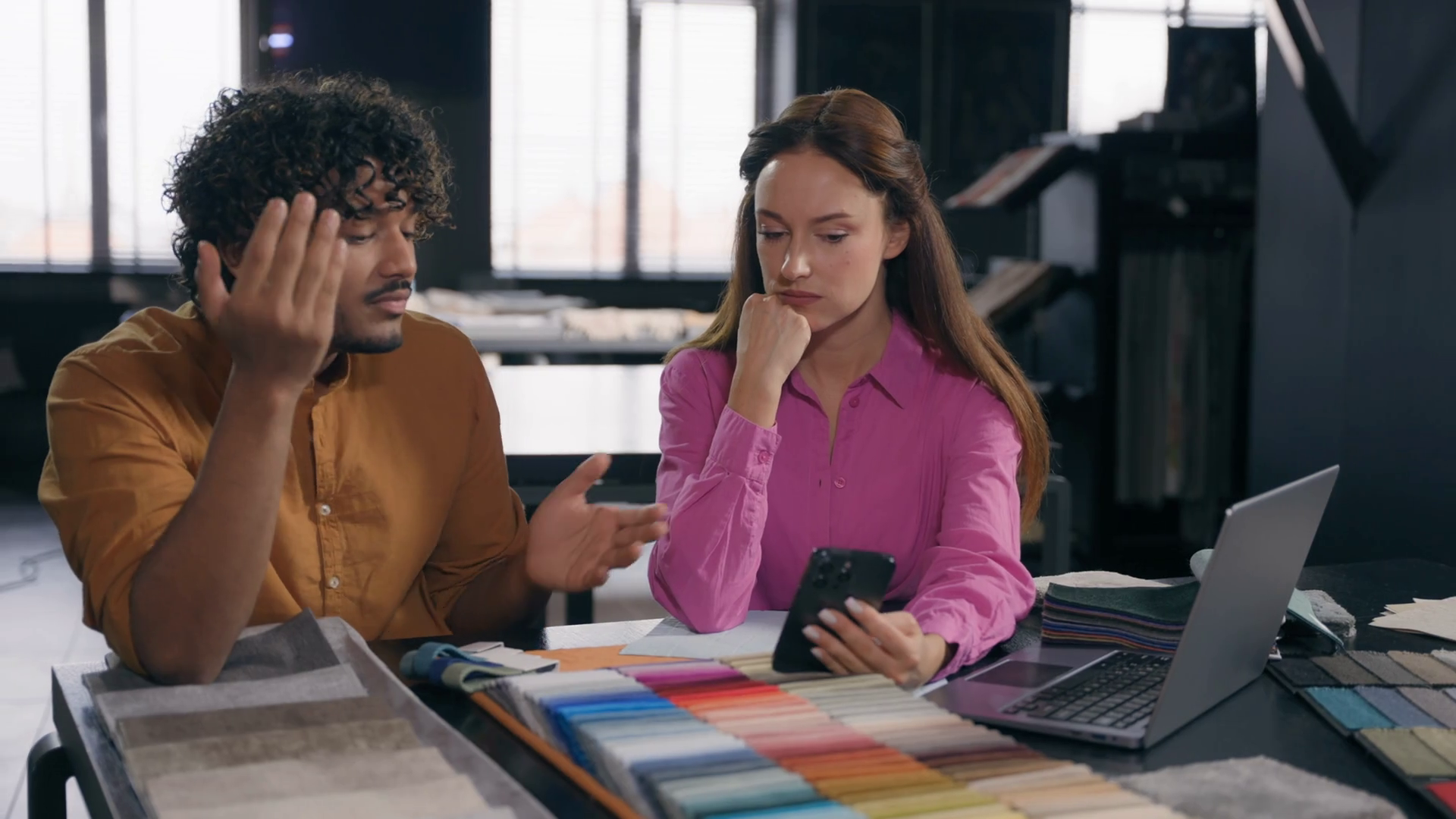Two Designers Male Female Colleagues In Stock Footage SBV-352884657 ...