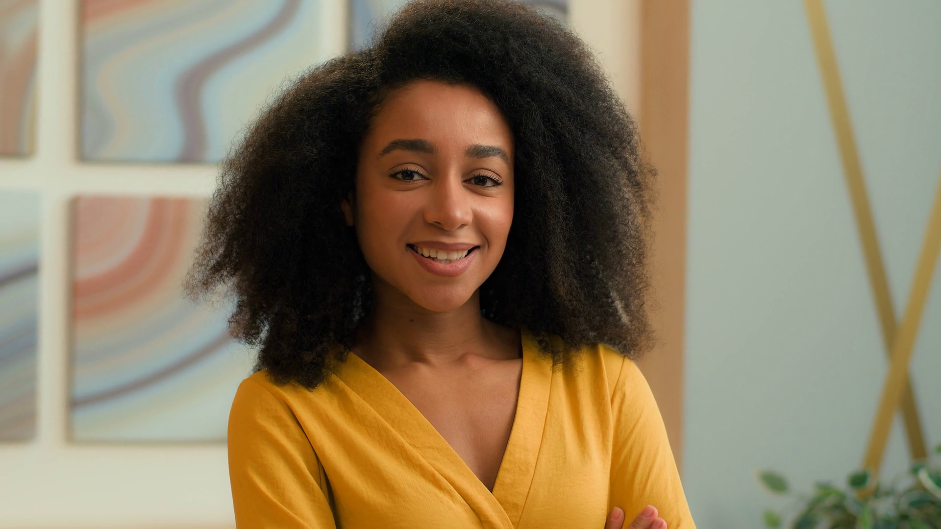 Business Portrait African American Happy Stock Footage SBV-352863642 ...