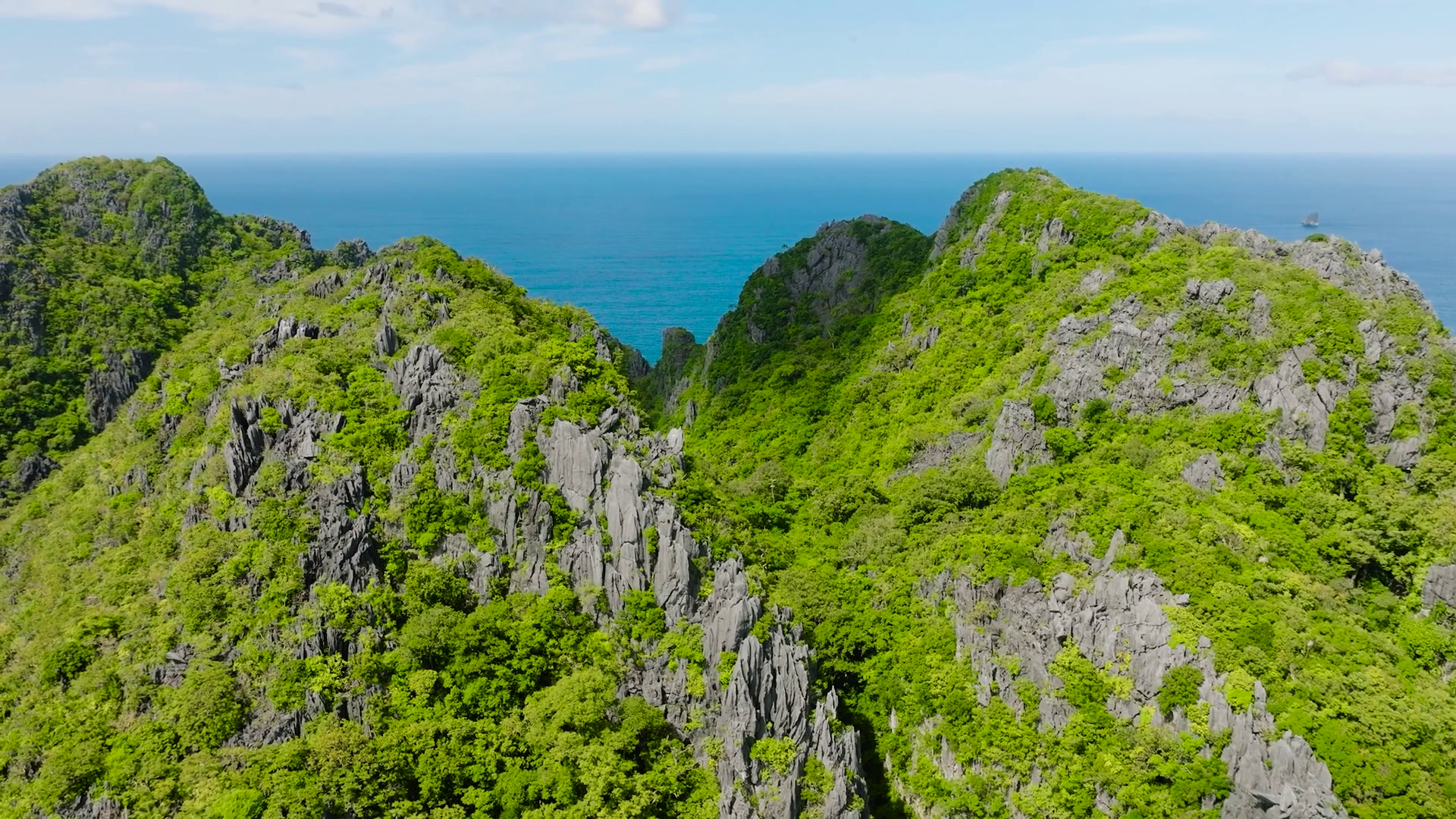 Towering Hills With Limestone Rocks Tropical Stock Footage SBV ...
