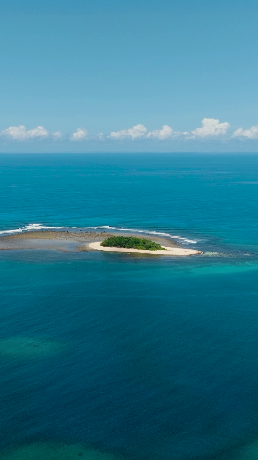Tropical Islet With White Sand In Deep Sea Stock Footage SBV-353172558 ...