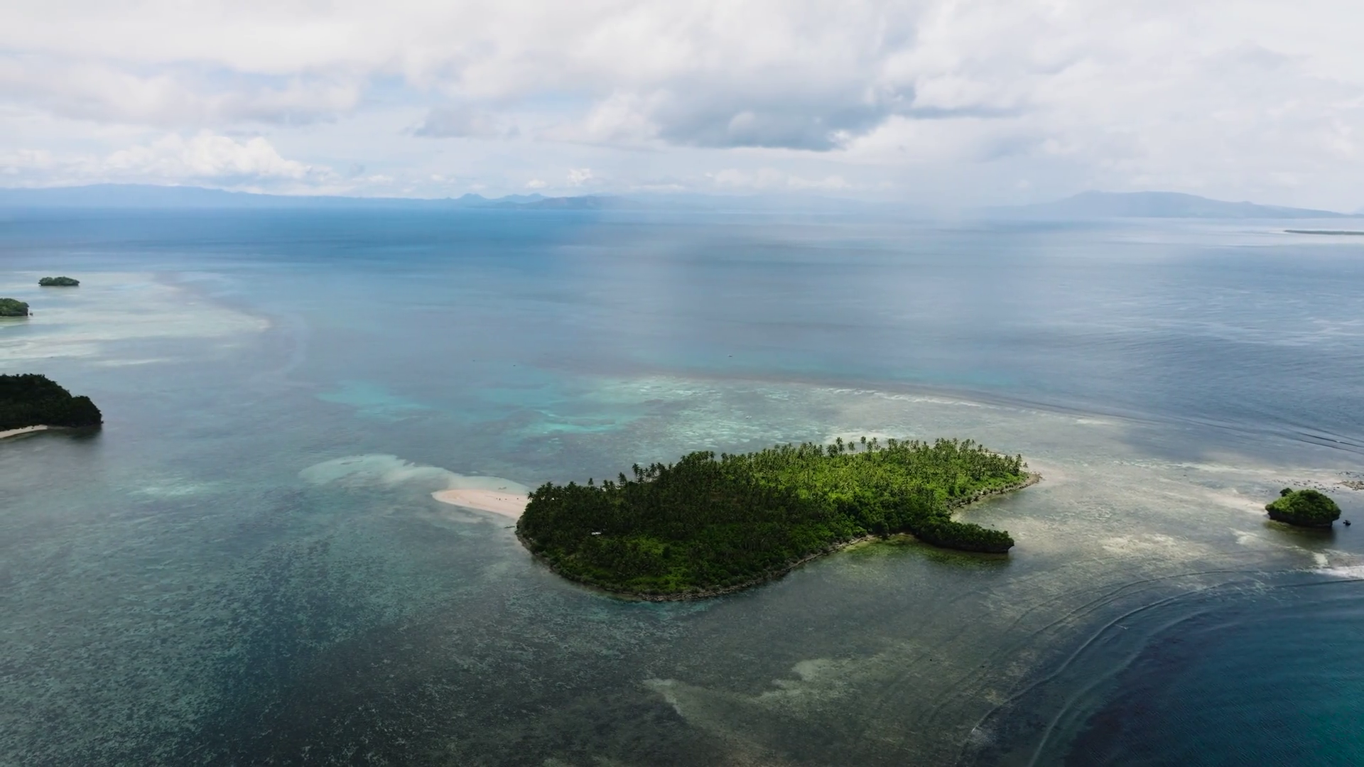 Tropical Island Covered With Dense Green Stock Footage SBV-353368274 ...